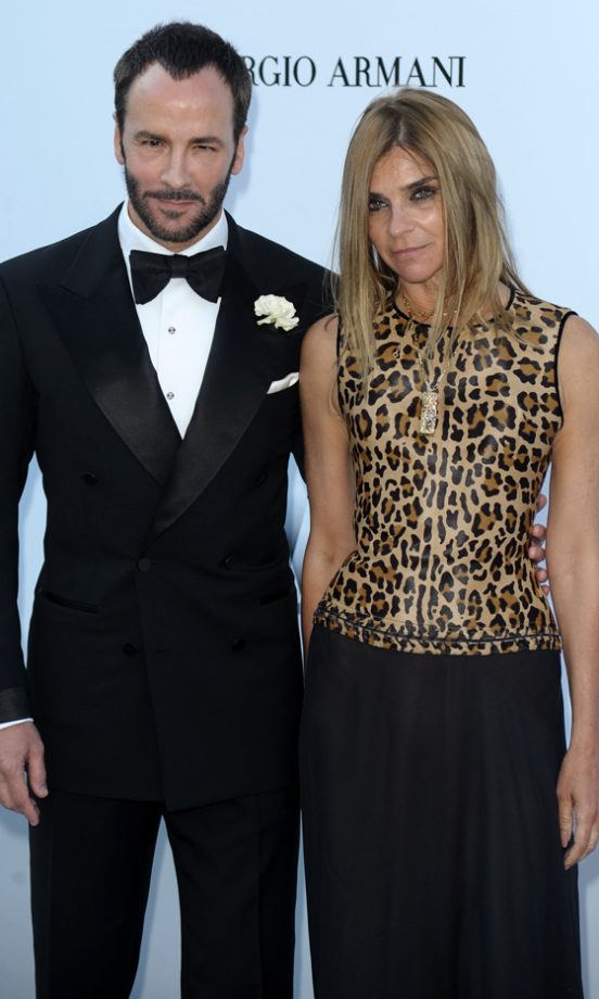 Tom Ford And Carine Roitfeld At The AMFAR Gala, Cannes 2010