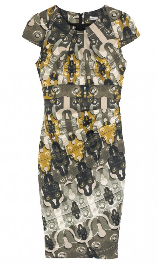 Karen Millen Metal Print Dress, £150