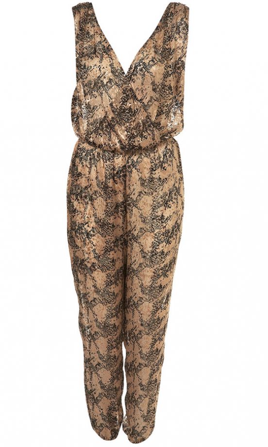 Topshop Premium Burn Out Print Jumpsuit, £80