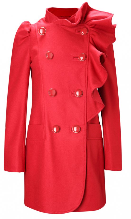 French Connection Blasé Wool Frill Coat, £160