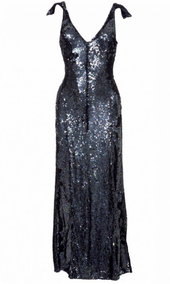 Kate Moss For Topshop Navy Sequin Dress, £400