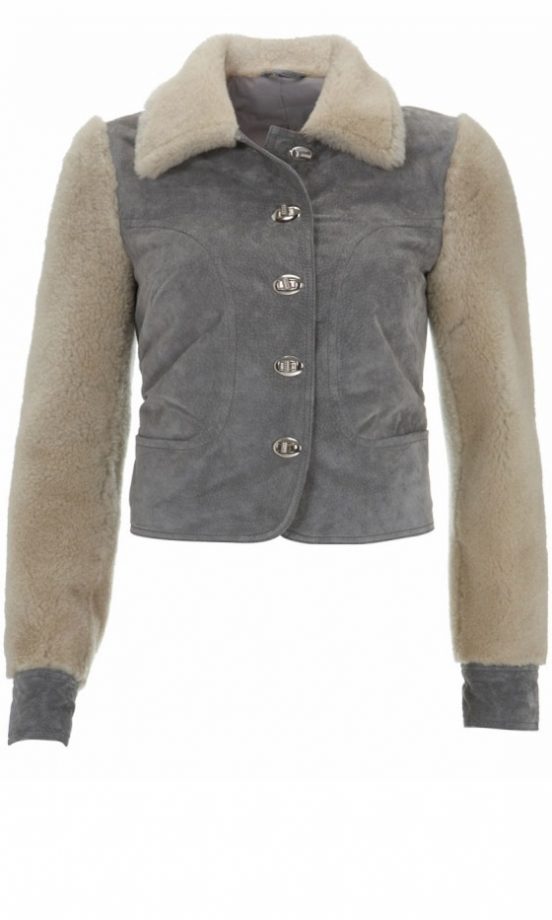 Kate Moss For Topshop Sheepskin Bomber Jacket, £250