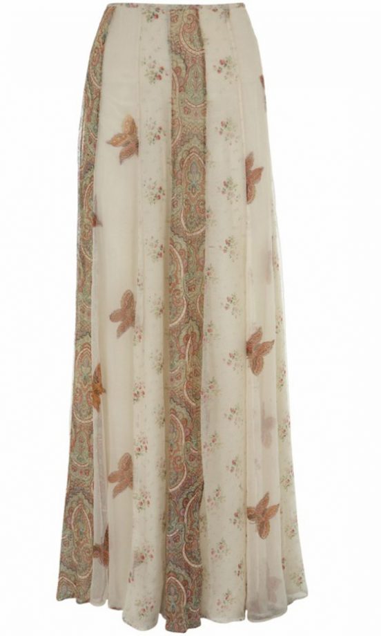 Kate Moss For Topshop Patchwork Maxi Skirt, £90