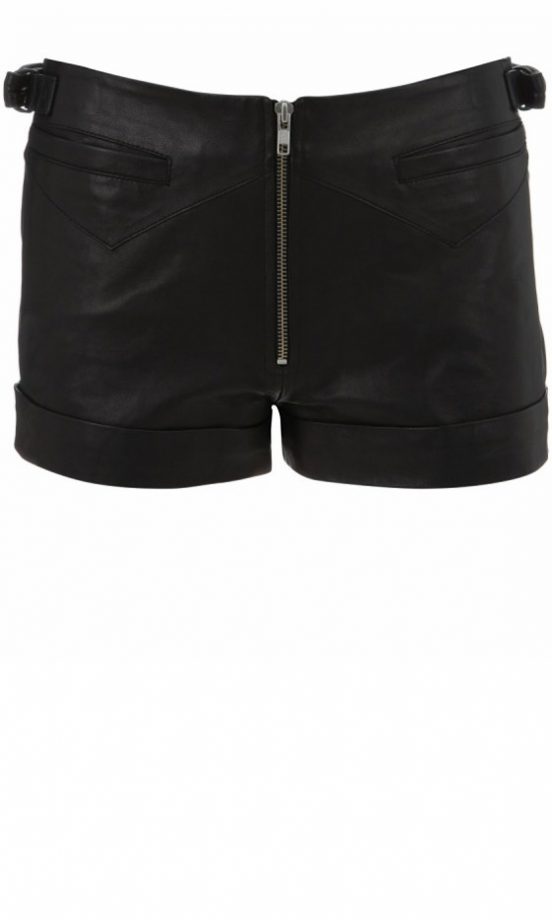 Kate Moss For Topshop Leather Panel Shorts, £85