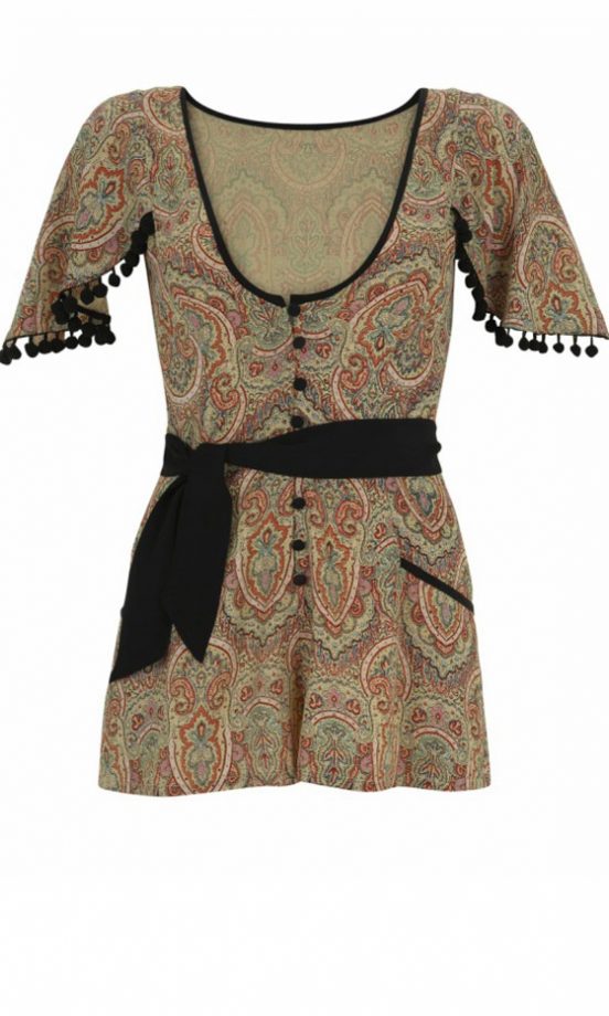 Kate Moss For Topshop Trim Playsuit, £80