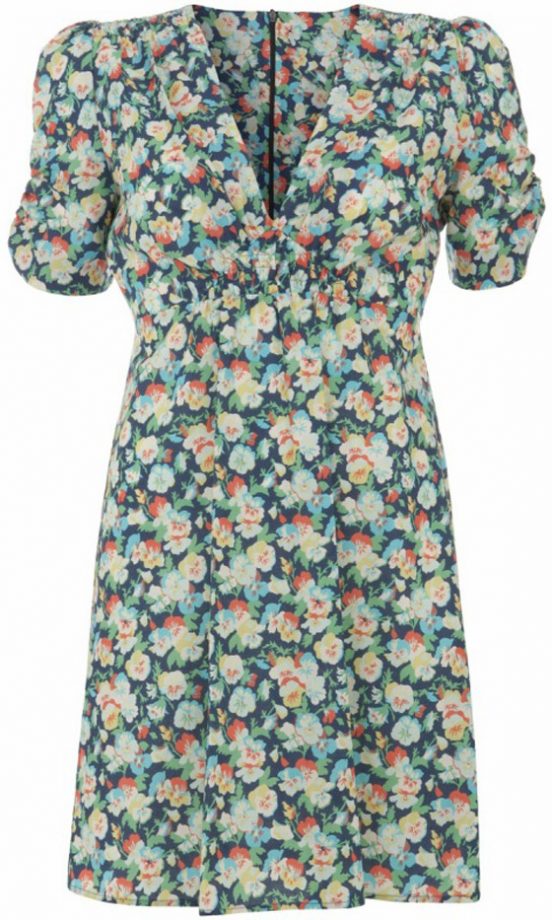Kate Moss For Topshop Pansy Print Dress, £60