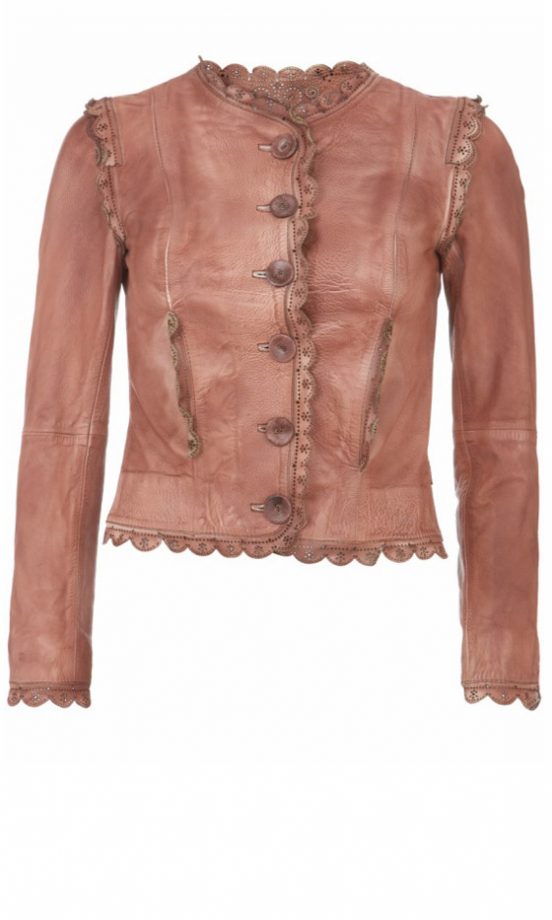 Kate Moss For Topshop Scallop Leather Jacket, £180