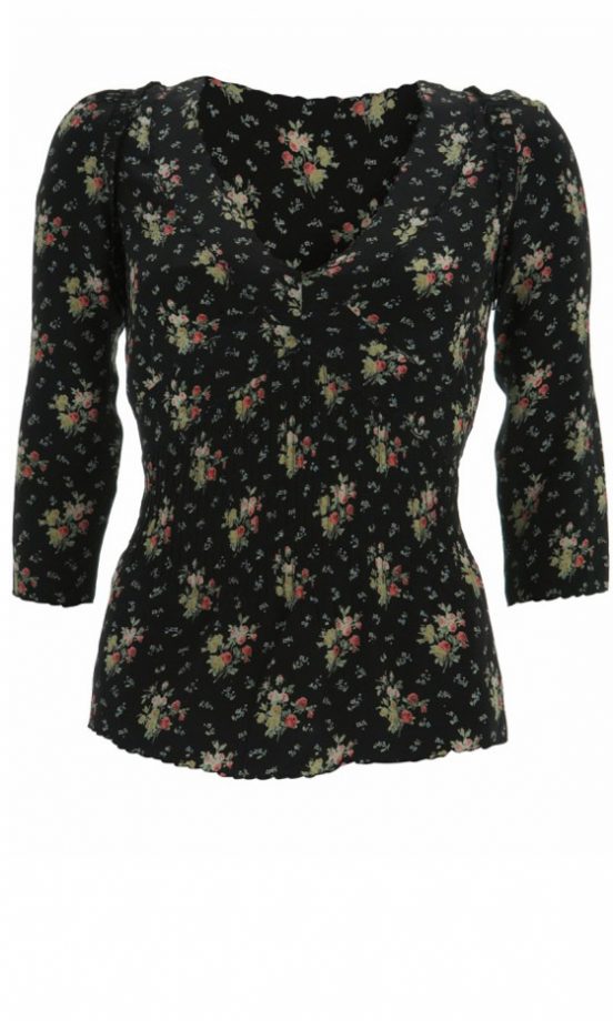 Kate Moss For Topshop Chintz Print Blouse, £60