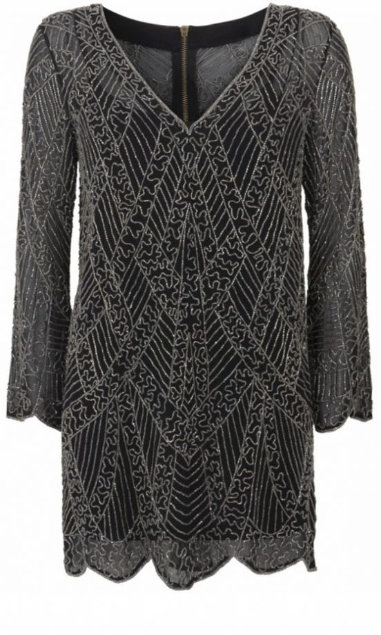 Kate Moss For Topshop Sequin Bell Sleve Dress, £180