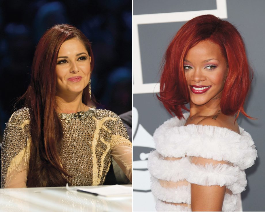 Cheryl Cole and Rihanna dip into the red hair dye for an instant hairstyle update