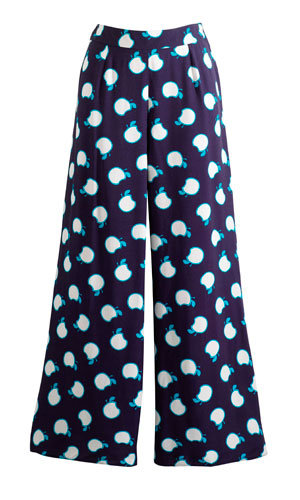 Matalan's apple print trousers £20 are our high street pick of the day