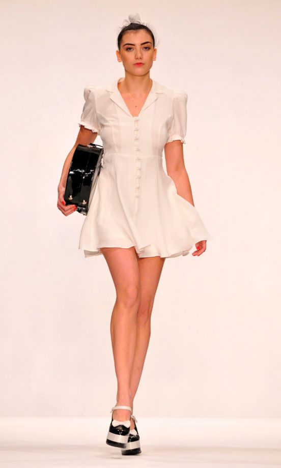 Daisy Lowe Modelling For PPQ's SS09 Fashion Show, September 2008