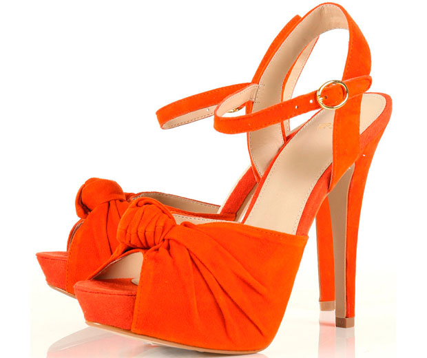 LOOK Loves: Topshop's 'Lois' orange platforms, £65