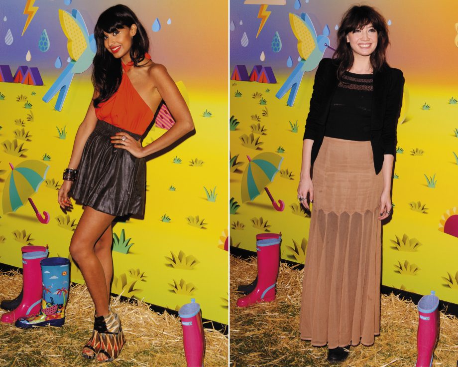 Jameela Jamil and Daisy Lowe hit the Havaianas wellies launch party at Selfridges