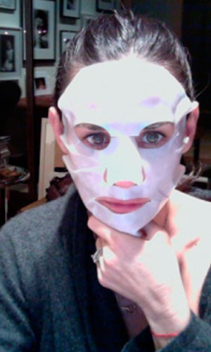 Get Demi Moore's face mask online at Harrods for £77 or budget buy, Myfaceworks Sheet Masks in I Need A Quickie, £42.50
