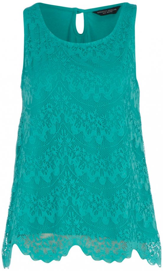 Dorothy Perkins Lace Shell Top, £19.50