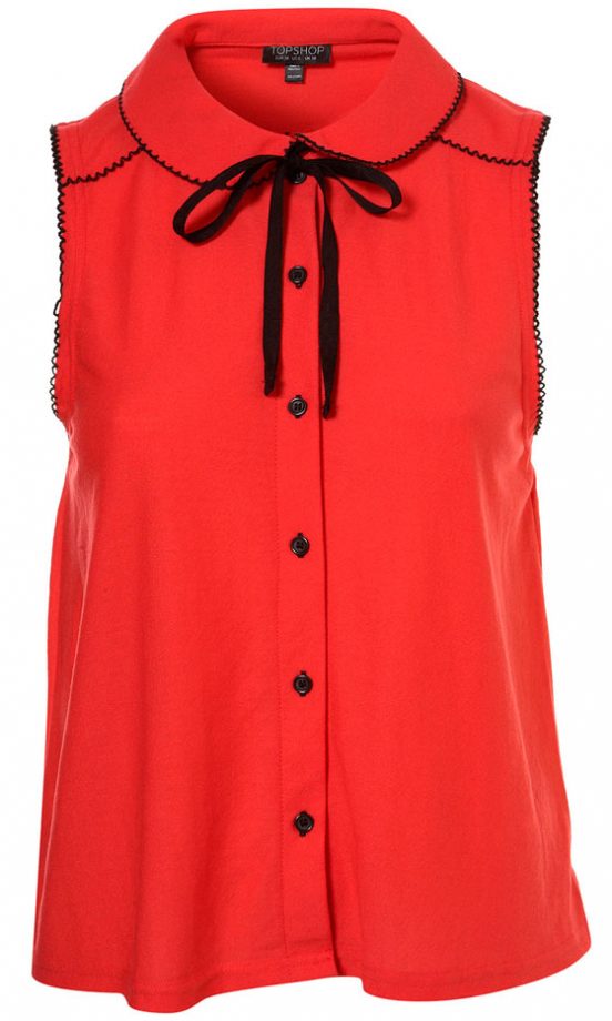 Topshop Peter Pan Bow Blouse, £24