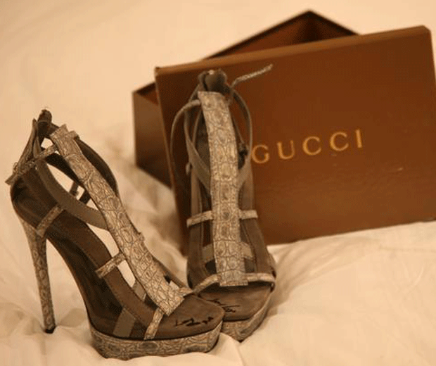 Lady Gaga auctions her Gucci shoes for the New Zealand earthquake victims