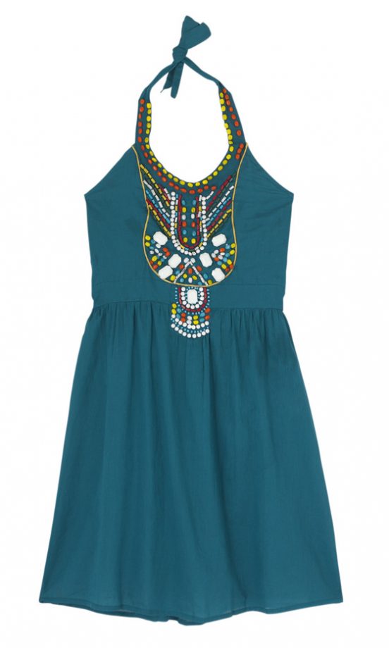 Primark Blue Beaded Dress, £12 - In Store Only