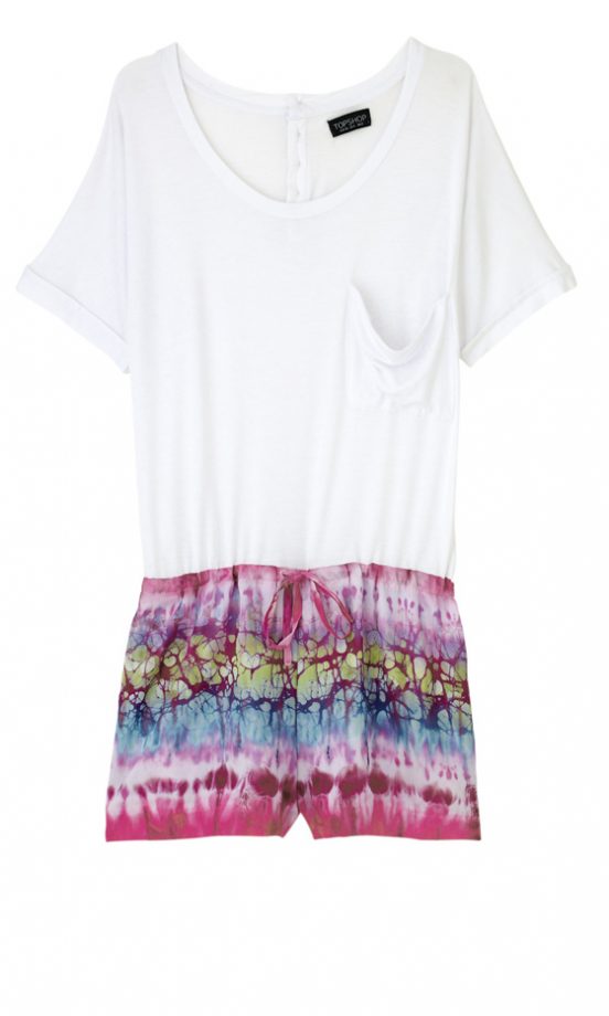Topshop Tie Dye Playsuit, £34
