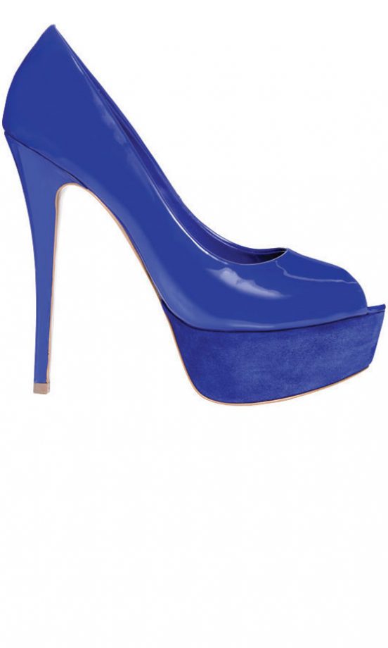 Carvela At Kurt Geiger Adore Platform Shoe In Blue, £100
