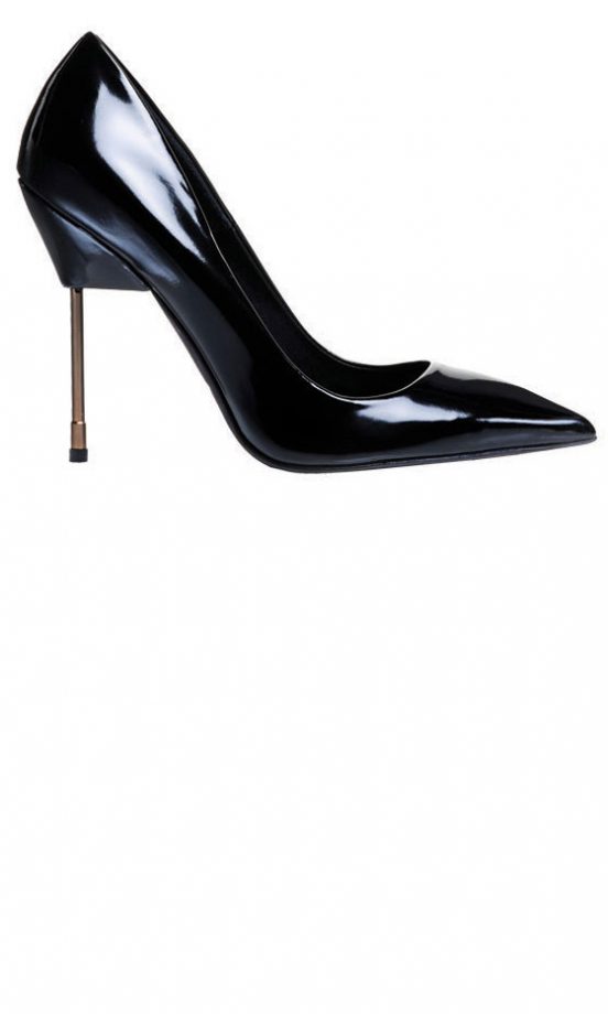 Kurt Geiger Black Elliot Stiletto Shoe, £195