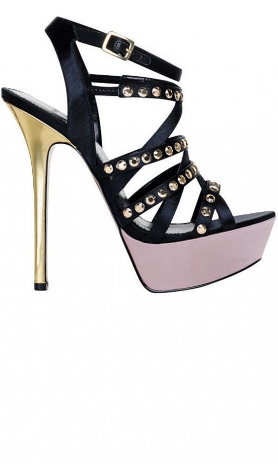 Carvela At Kurt Geiger Gorgeous Black Studded Sandal, £110