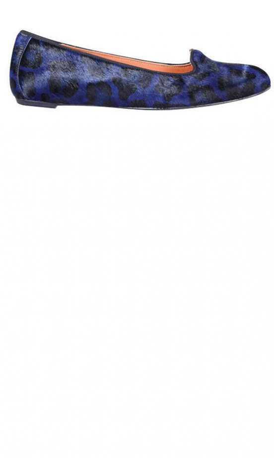 Kurt Geiger Blue Lewis Leopard Print Loafer, £180