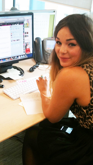 Fashion blogger, and past LOOK Show blog comp winner, Lily Melrose at LOOK HQ