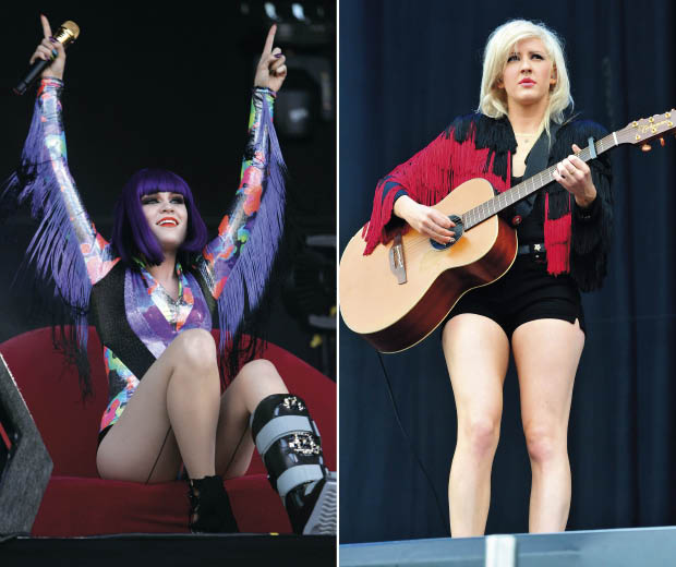 Check out the hottest celebrity fashion trend at V Festival 2011 as Jessie J and Ellie Goulding step out in fringed fashion