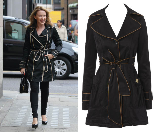 Get Kylie Minogue's look with Lipsy's trench coat, £80