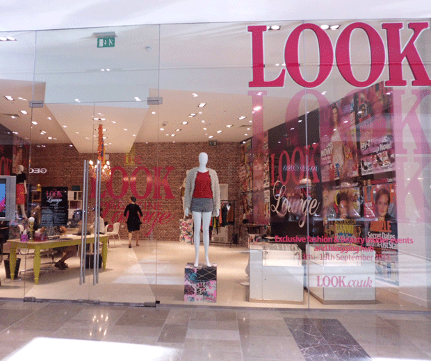 An outside view of The Look Lounge at Westfield Stratford City
