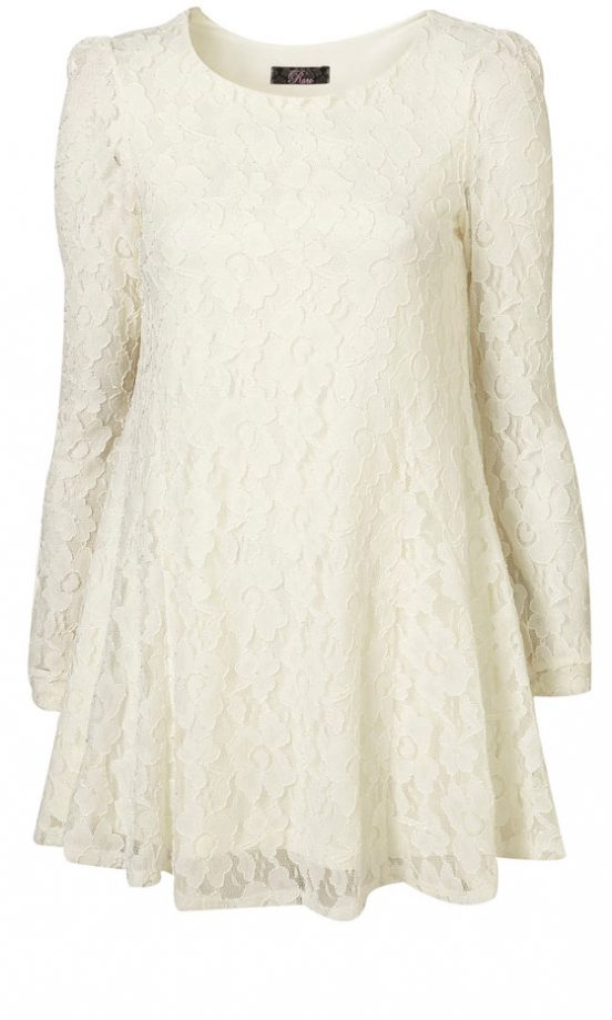 Rock The Lace Trend Like SJP With This White Flower Lace Dress From Topshop, £55