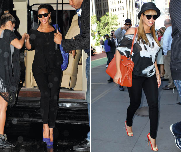 Find out Beyoncé's maternity fashion formula as she steps out wearing her off-duty signature style in New York