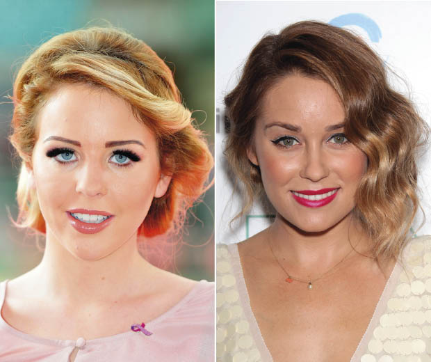 Lydia Bright and Lauren Conrad know how to work a retro hairdo!