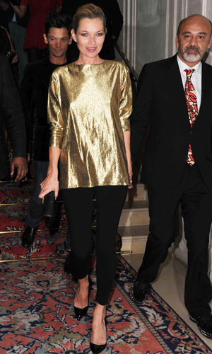 Kate Moss looks supermodel hot at the launch of her new jewellery range with Fred at Paris Fashion Week