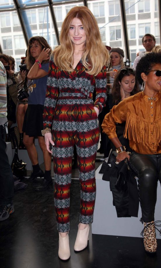 Nicola Roberts Wears A Statement Jumpsuit On The Front Row At Topshop Unique's SS12 Show, September 2011