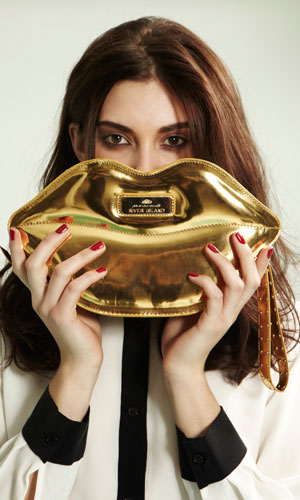 Accessorise your LBD with this gorgeous River Island gold clutch!
