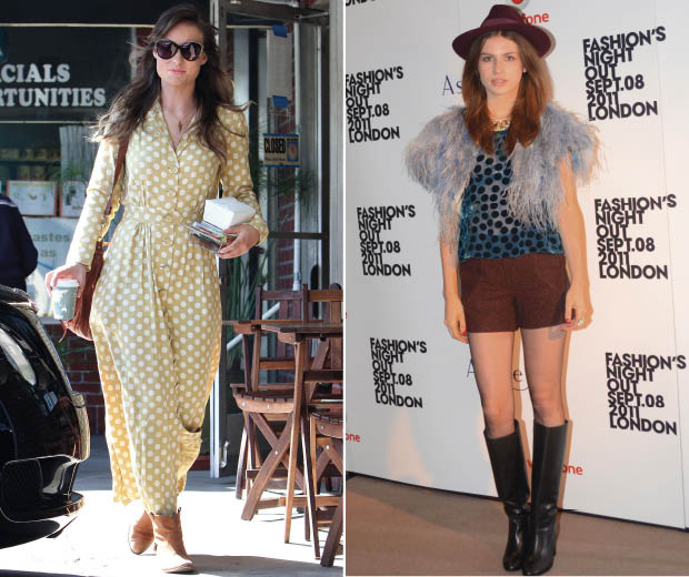 Olivia Wilde and Tali Lennox rock the subtle spot fashion trend out and about in LA