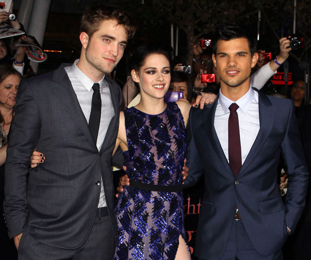 The LA premier of 'Breaking Dawn' with Robert Pattison, Kirsten Stewart and Taylor Lautner