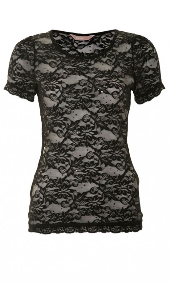 AWear Black Lace Sequin Shell Top, £20