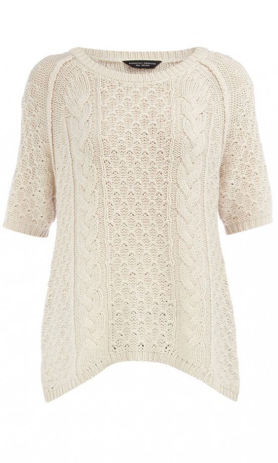 Dorothy Perkins Ivory Chunky Cotton Jumper, £28