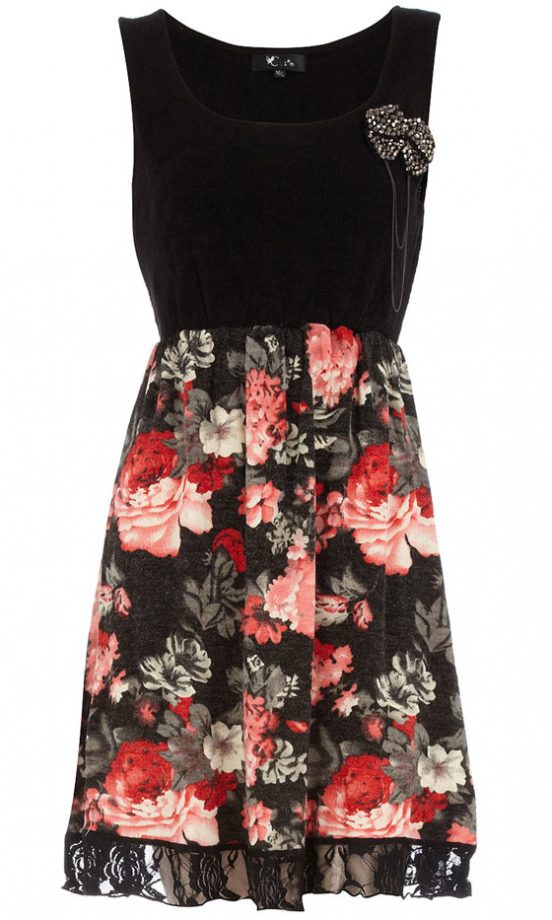 Dorothy Perkins Red Flower Dress, £24
