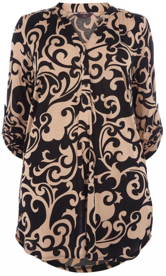 Evans Swirl Print Shirt, £29.50