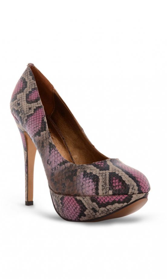 Fashion Union Faux Snakeskin Heels, £65