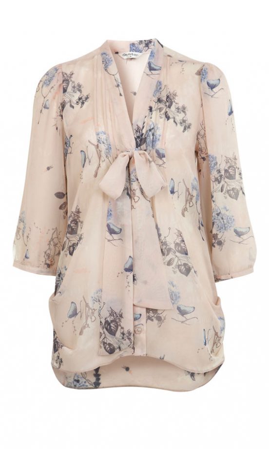 Miss Selfridge Floral Print Pussybow Blouse, £37