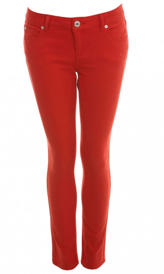 Miss Selfridge Red Super Skinny Jeans, £38