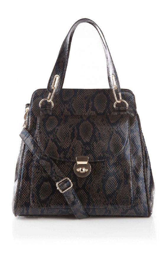 Warehouse Faux Snake Bag, £38