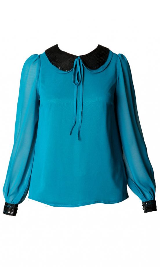 BooHoo Peter Pan Collar Blouse, £18