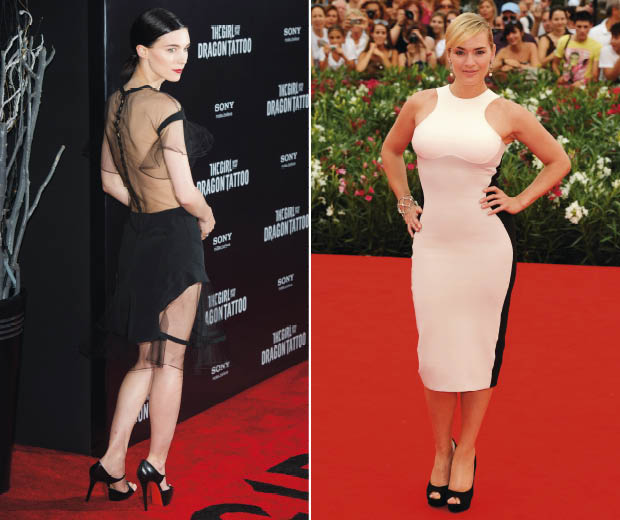 Kate Winslet and Rooney Mara have both been nominated for the Golden Globes 2012 – good luck, ladies!